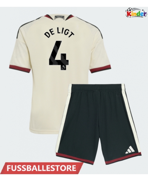 Günstige Manchester United Matthijs de Ligt #4 3rd trikot Kinder 2026-27 Kurzarm (+ Kurze Hosen)